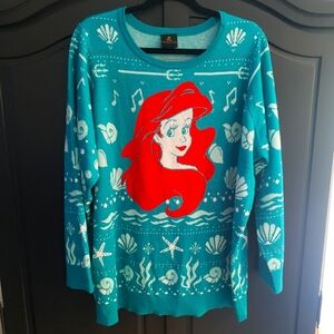 Disney's The Little Mermaid Fair Isle Sweater Sz 3x